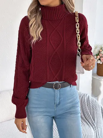 6 best sales महिलाओं के लिए लाल स्वेटर - №3