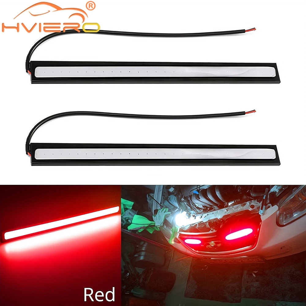 

17cm COB Multiple Colors Bright Car DRL LED Trunk Turn Signal Daytime Running Light Auto External Bulb Waterproof Fog Lamps Led