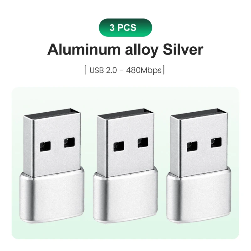 USB naar USB C-adapter voor iPhone 17 USB C Female naar USB Male Autolader Adapter Type C Converter voor Apple 16 voor Samsung Galaxy