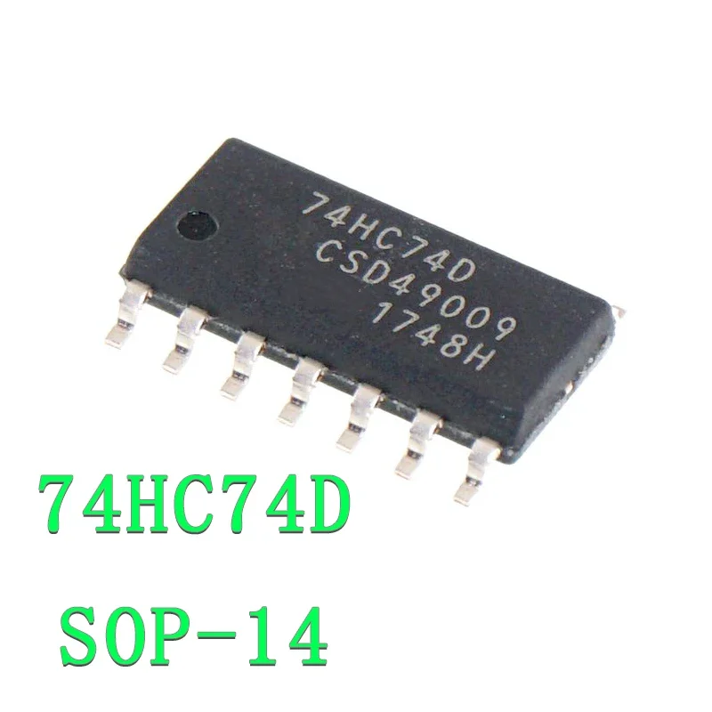 10PCS 74HC74D SOP14 74HC74 SOP SN74HC74DR SOP-14 SN74HC74 SMD new and original IC