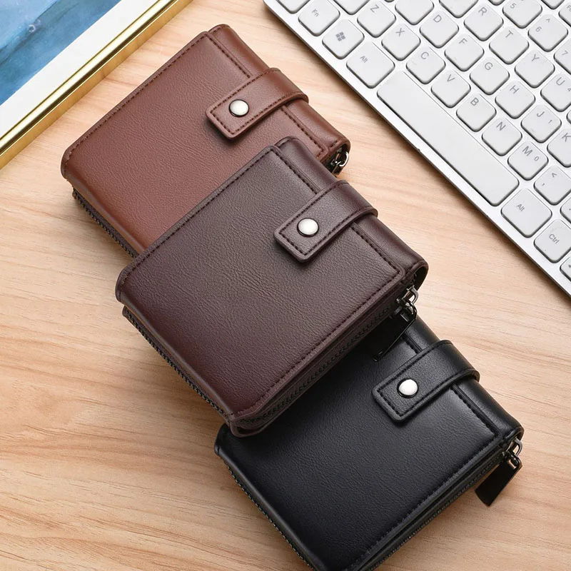 Fashion Simple Shaped Wallet For Men Coin Purse Anti-theft Credit Card Holder Money Bag Business wallet for men Purse BOLASA