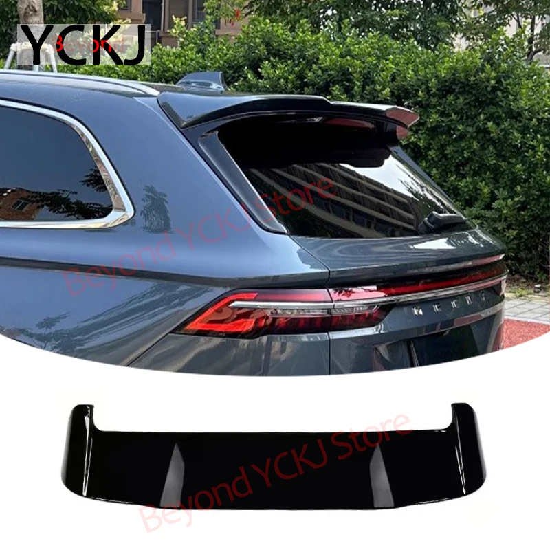 ABS Lid Spoiler Wing Car Tailgate Lip For Geely Monjaro XingYue L 2021-2024 Rear Trunk Spoiler Wing Car Styling Kit Glossy Black