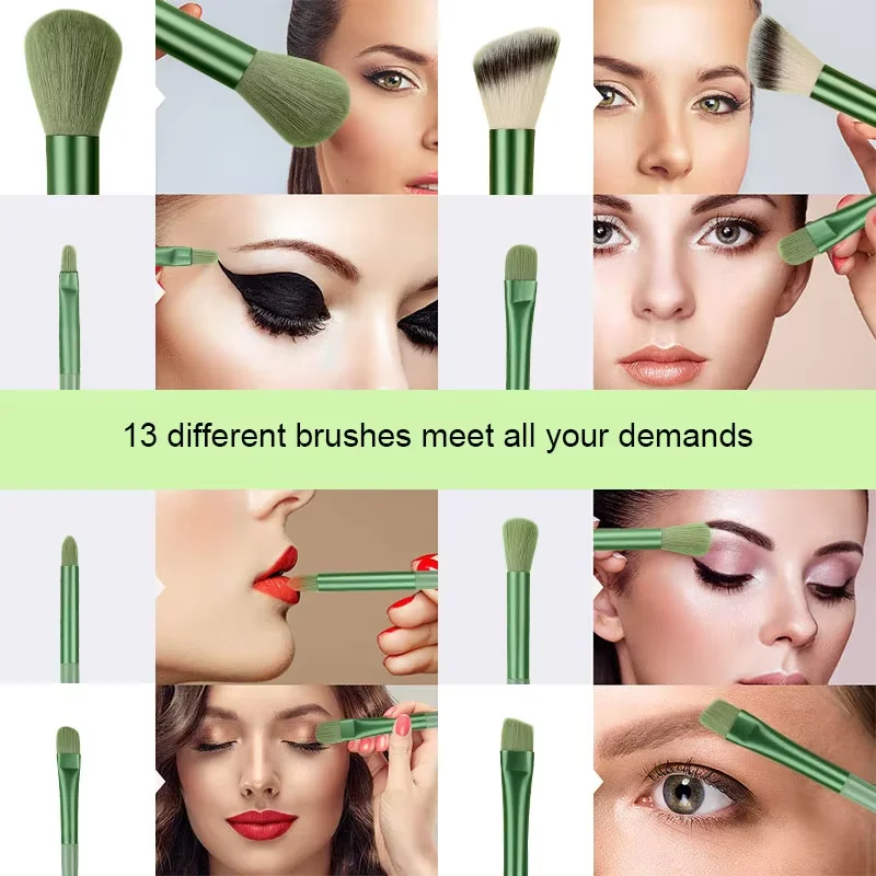 8/13/28 pezzi set di pennelli per trucco professione fondotinta cosmetico in polvere ombretto Kabuki miscelazione trucco pennello trucco strumento di bellezza