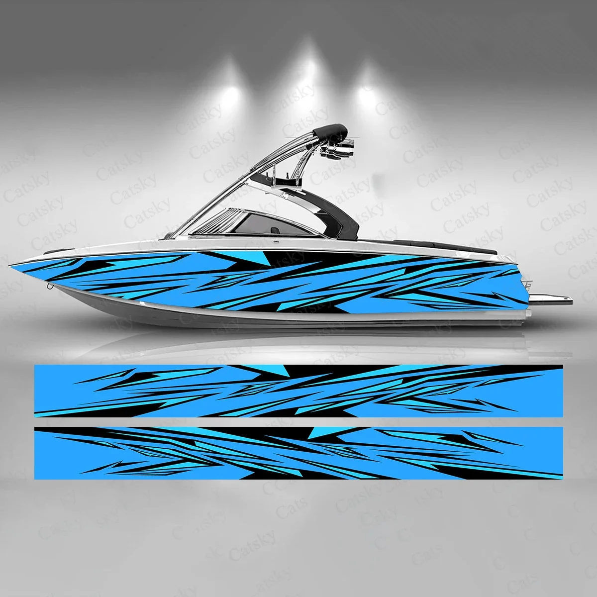 

Abstract Triangle Fragments Art Boat Sticker Fashion Custom Fish Boat-Sticker Vinyl Waterproof Boat Wrap Graphic Boat Wrap Decal