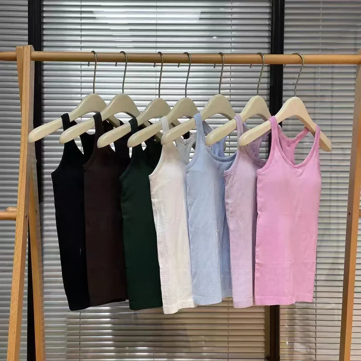 

Лимонная однотонная женская спортивная майка в рубчик Y-образной формы, мягкий жилет для йоги, дышащая быстросохнущая футболка для бега, удобная съемная грудь