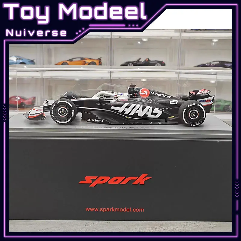 

Spark 1/18 2024 Australian Grand Prix F1 car Models Nico Hulkenberg #27 & Kevin Magnussen #20 Haas VF-24 cars boy birthday gift