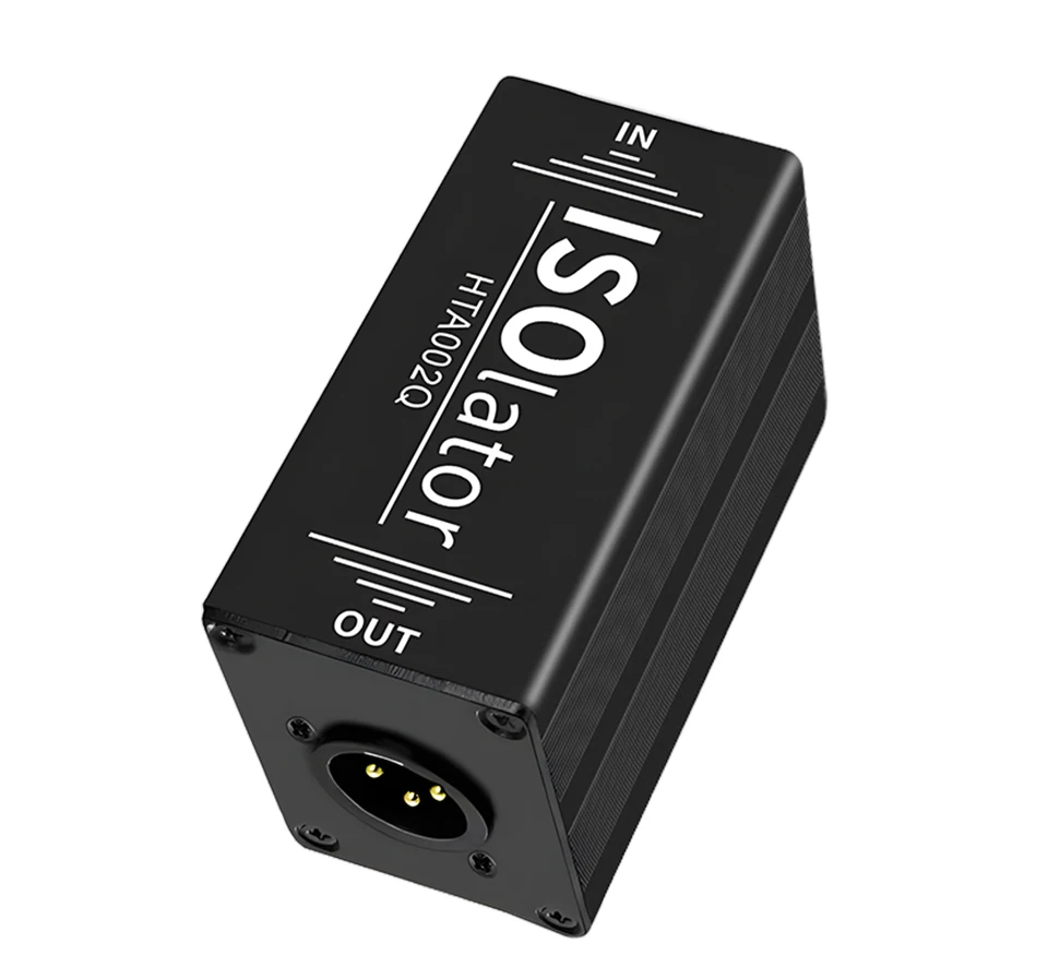 6,35-mm-Audiokabel-Isolator, Erdungsschleifen-Isolator, XLR-Buchse auf Stecker, beseitigt gemeinsame Erdungsstörungen für Soundsysteme 6.35mm Audio Cable Isolator Noise Ground Loop Isolator XLR Female to Male Eliminate – Detail 11
