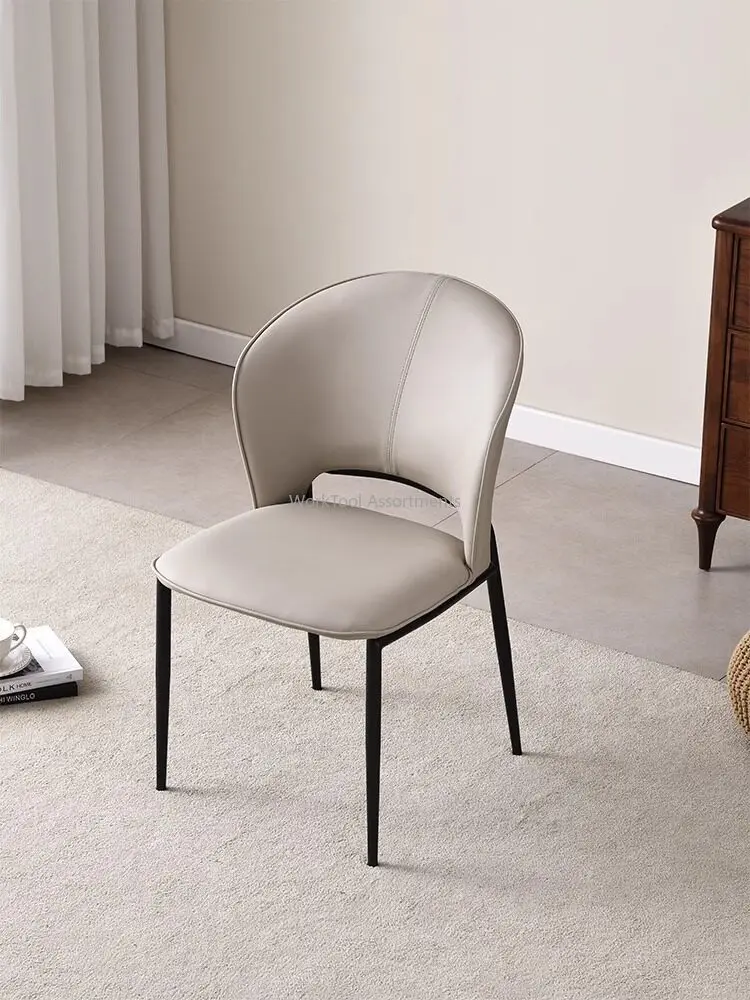 Italian dining chair at home, Nordic restaurant uptight stool