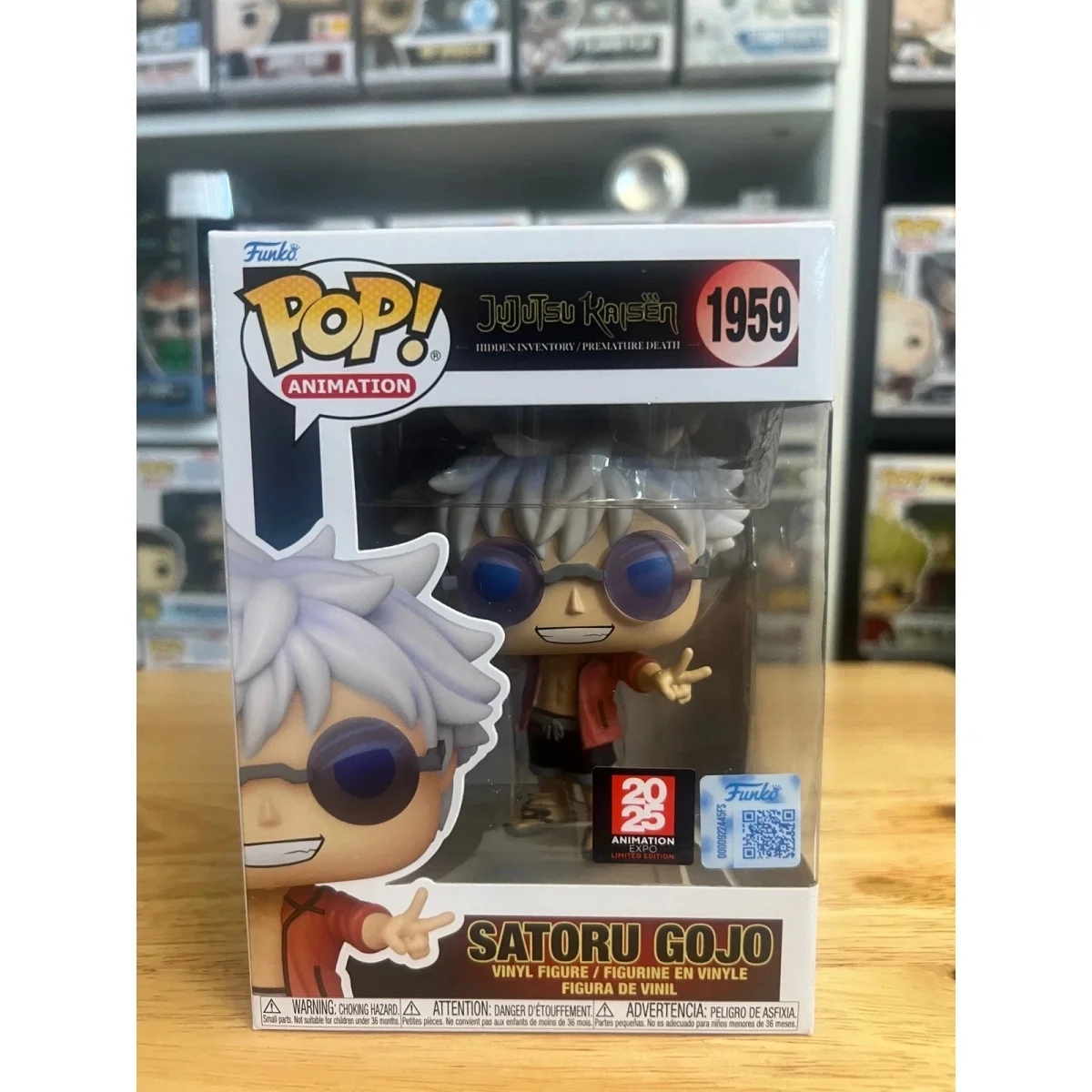 Funko Pop Satoru Gojo Beach Outfit figura de acción Jujutsu Kaisen figura de vinilo exclusiva limitada regalo coleccionable decoración de escritorio