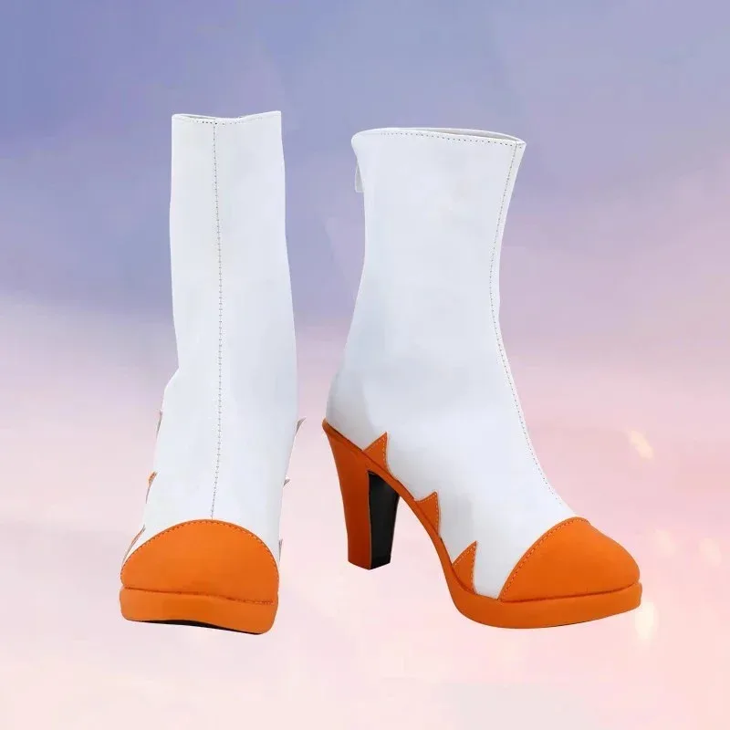 RealCos Honkai Impact 3 Kiana Kaslana Cosplay Shoes Boots Game Anime Carnival Halloween For Women Girls PU Leather High Heels