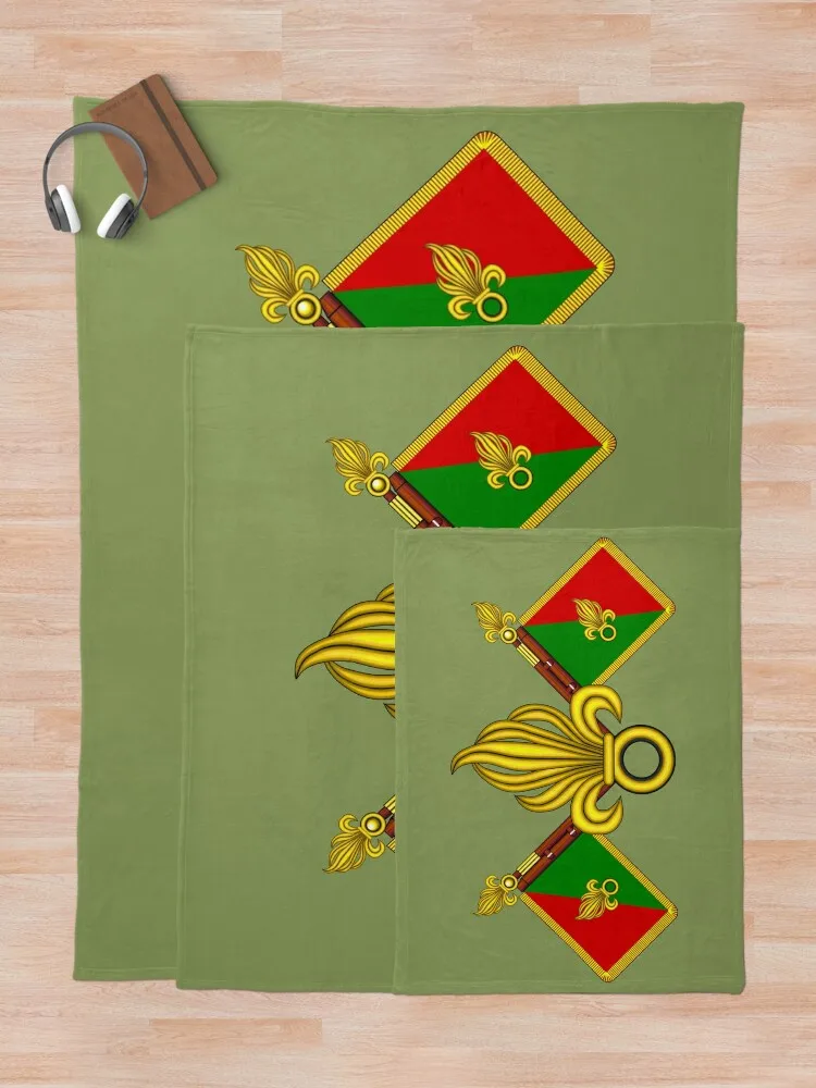 French Foreign Legion - Fanion et grenades Throw Blanket Hairy warm winter Thermals For Travel Blankets