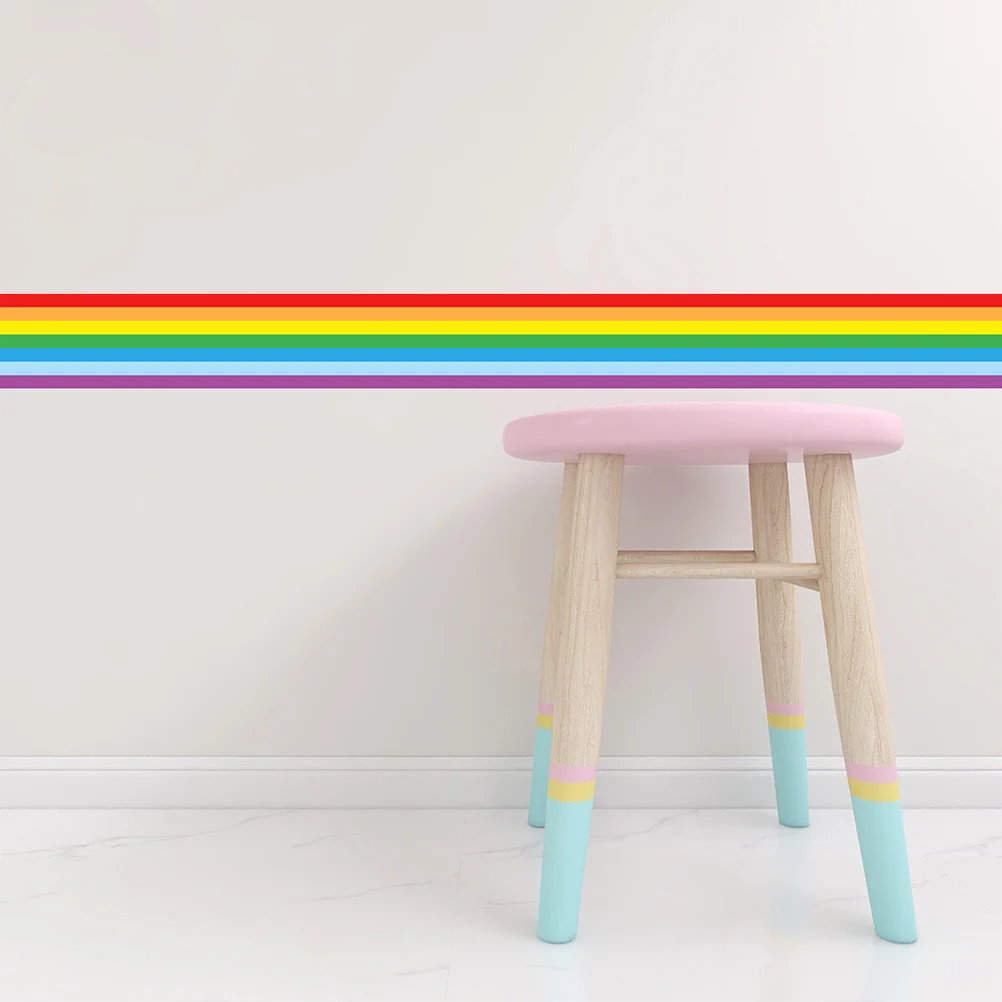 

Creative Rainbow Wall Sticker PVC Material Easy Remove Peel Stick for Bedroom Living Room Room Decorative Enlightenment
