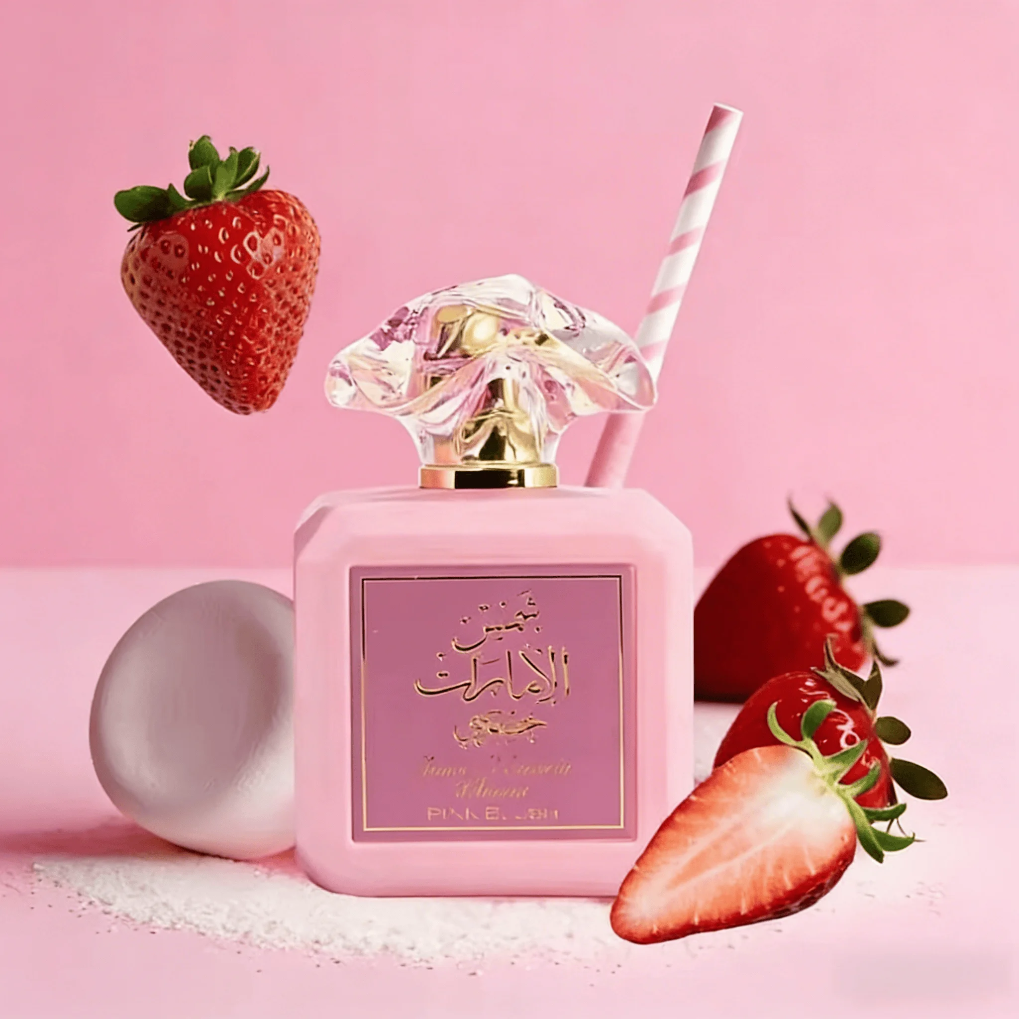 

PINK BLUSH PERFUME: Experience the captivating essence of Pink Blush, an arabic perfume for women that exudes sweetness, warmth,