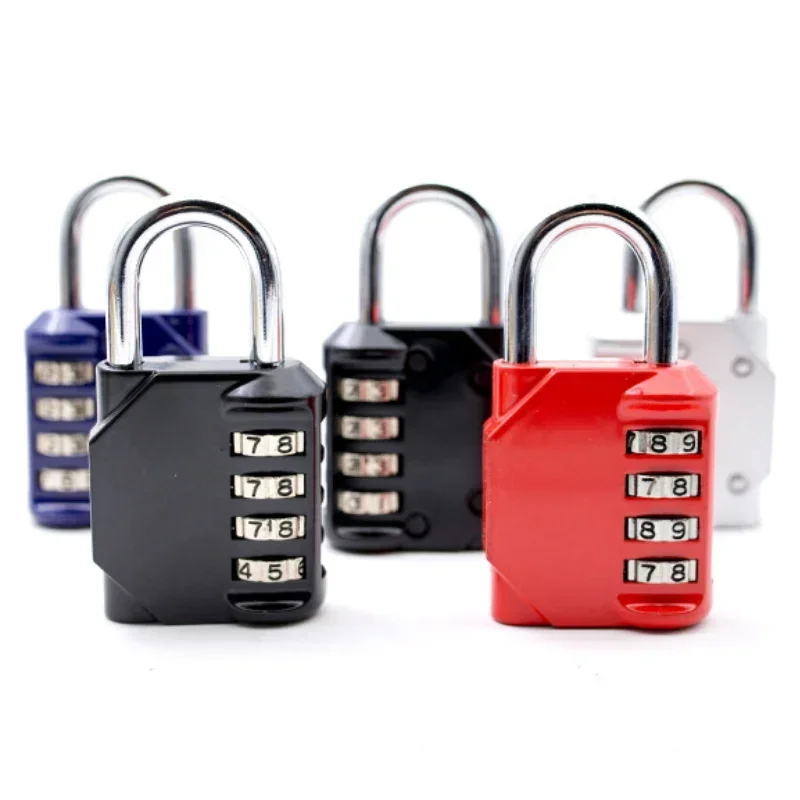 Portable Travel Suitcase 4 Dial Zinc Alloy Code Door Keyless Luggage lock outdoor combination padlock door lock