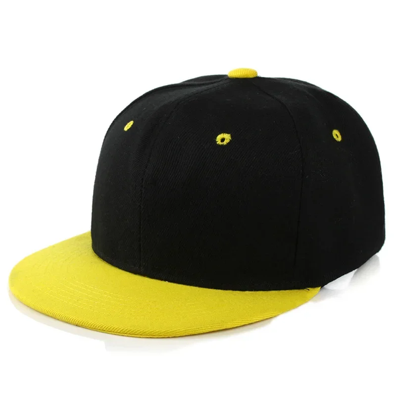 Fashion Solid Baseball Cap Flat Peak Hip Hop Hats Men Women Snapback Caps Male Bone Band Kpop Casual Travel Outdoor Sun Hats