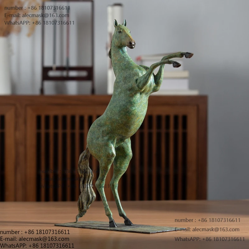 

Retro European war horse brass ornament, zodiac home furnishing, living room entrance desk decoration, niche high-end gifts