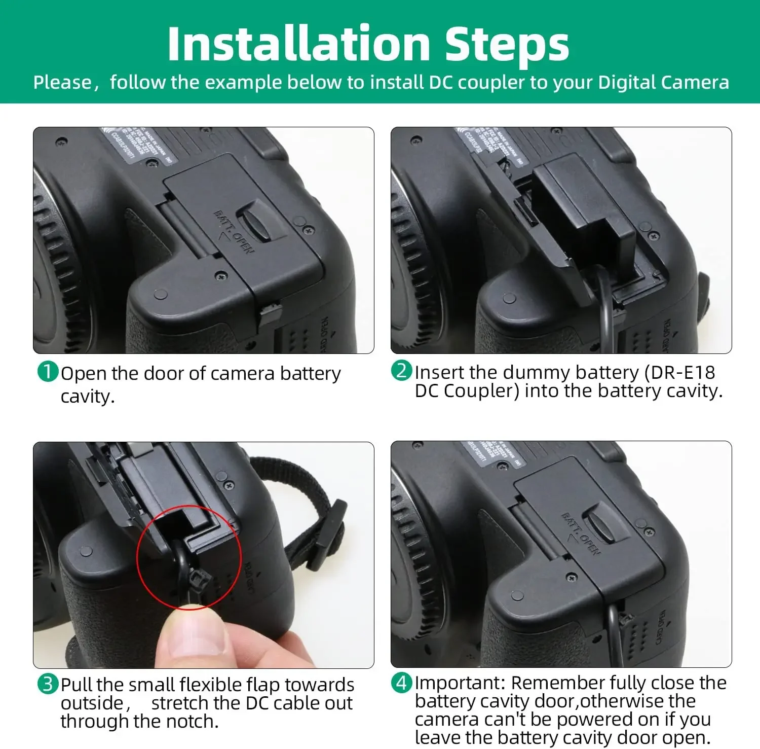 ACK-E18 Tipe USB C LP-E17 Dummy Baterai DC Power AC Adaptor untuk Canon EOS R10 RP 200D 250D 750D 760D 77D 800D 850D 8000D Charger