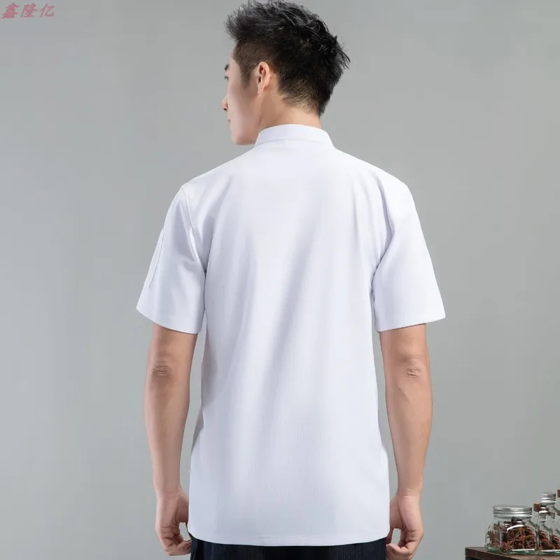 Uniforme de Chef d'hôtel, Restaurant occidental Steakhouse, vêtements de travail d'été à manches courtes, vêtements de Chef de boulanger de cantine