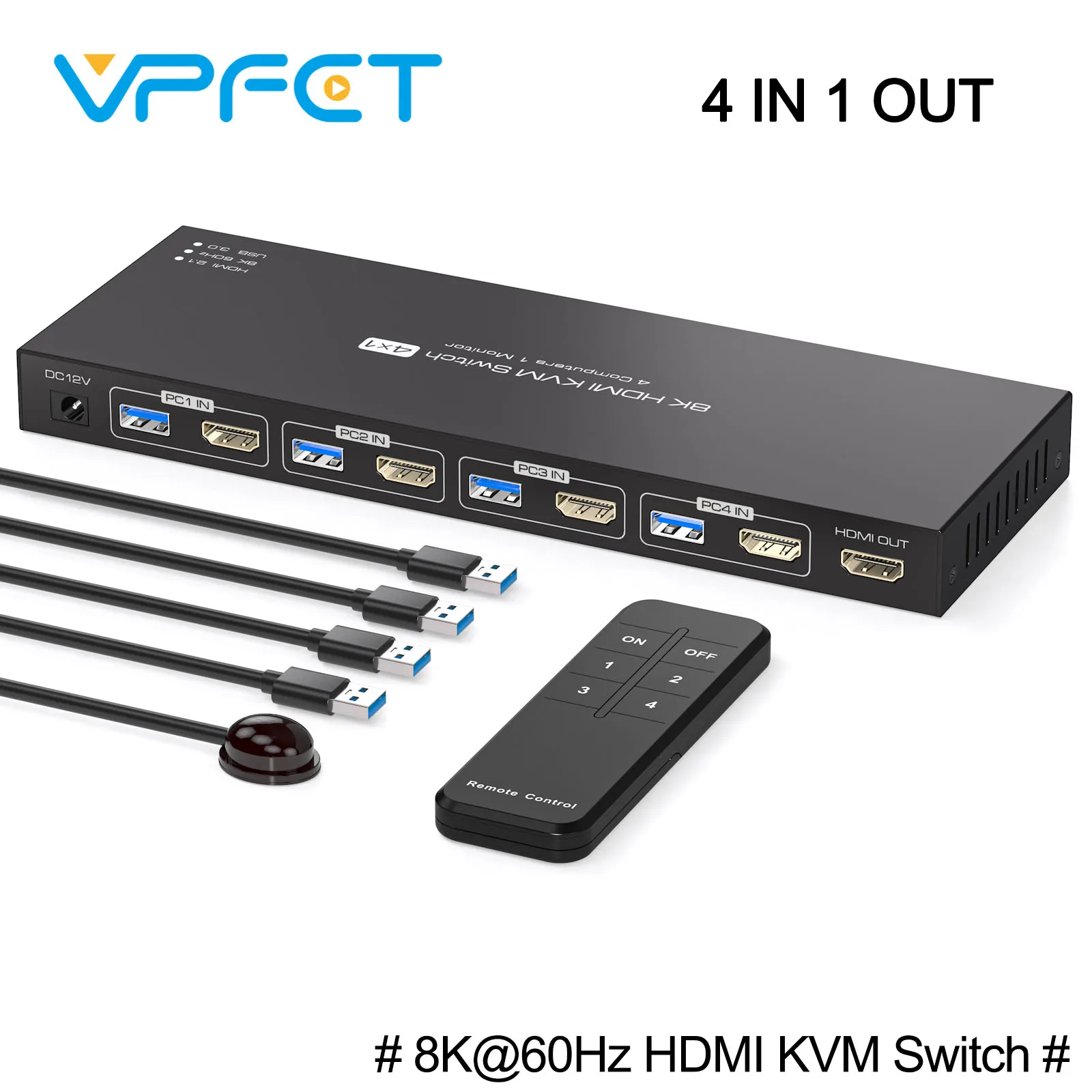 Hdmi Kvm Switch 4 C… - image