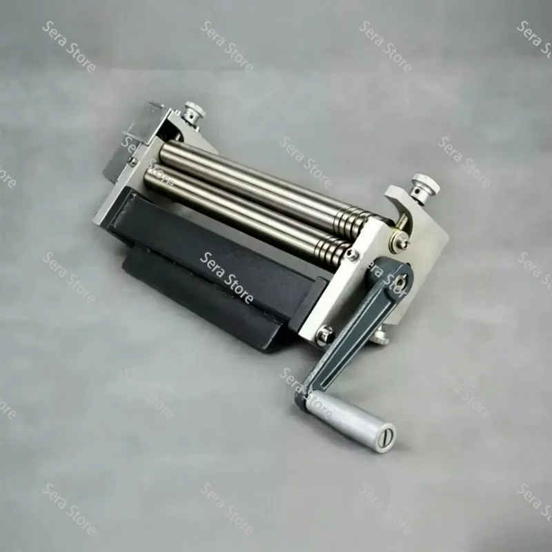 Manual Small Plate Rolling Machine Hand Crank Sheet Metal Roller Round Bending Edge Folding Bender For Metal Working
