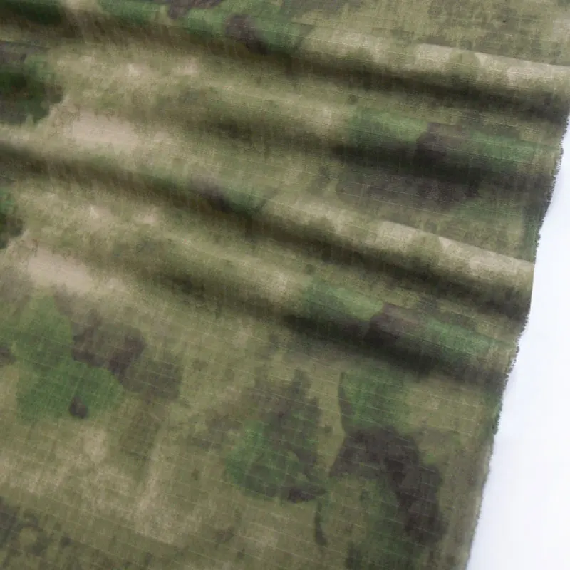 DIY Bionic Ruin Camouflage Fabric, A-TACS Mesh, Twill Polyester/Cotton, Scratch Resistant, Clothing Material, 1.5 Metres Wide