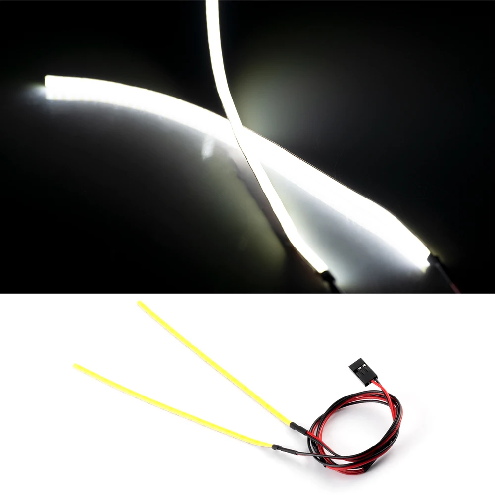 YEAHRUN RC Auto Shell Suchscheinwerfer Weichen Draht COB LED Licht Rücklicht Scheinwerfer für 1/10 RC Lkw Driften Flache Auto Teile