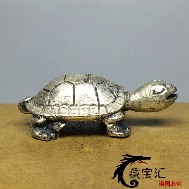 

Rural copper solid copper turtle beckoning turtle Guangxu three years to make longevity turtle home tea pet table pendulum