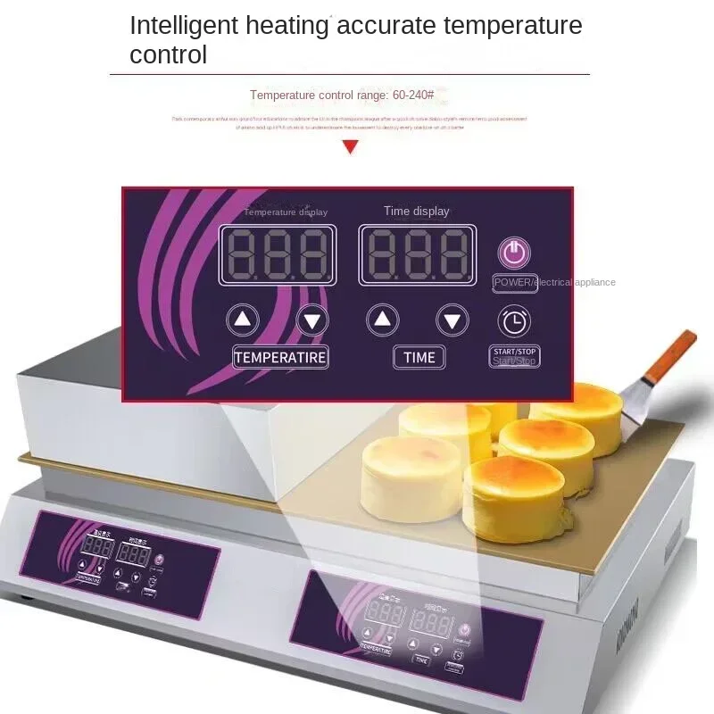 

Hot SalesSouffle Machine 110V/220V Commercial Digital Display Souffle Machine Soft Japanese Souffle Pancake Machine Comb