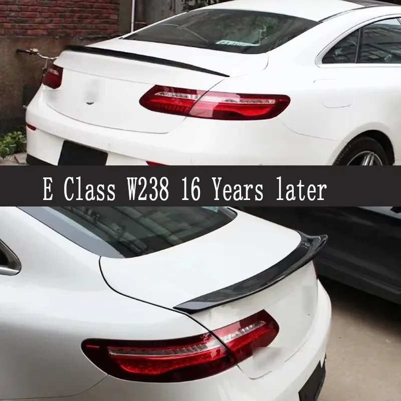 

Для Mercedes Benz E Class W238 E300 E350 Спойлер из углеродного волокна Шунт Задние хвостовые плавники Утконос Крыло автомобиля Модернизация заднего крыла