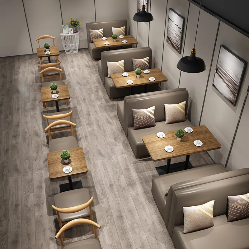 

Customizable Restaurant Booth Furniture Leather 2 Seats Cafe Restaurant Sofa Booth Seating