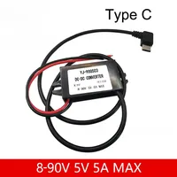 8-90V 12V 24V 48V 60V 72V 90V to 5V 5A DC DC Step Down Converter 25W Type-C USB Micro Buck Power Supply Mobile Phone Charging