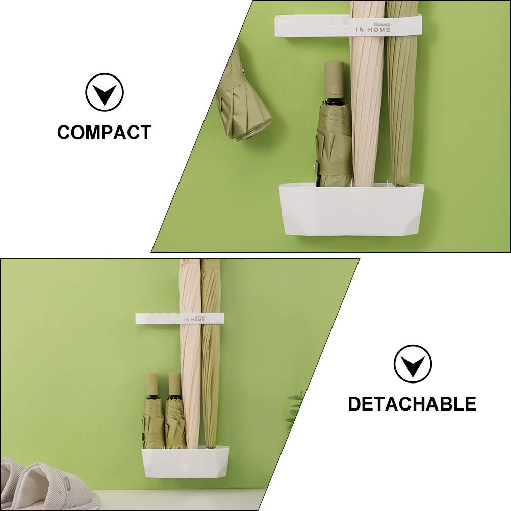 

Holder Storage Rack Shelf s No Punching Draining ganizer Plastic White Office Wall Shelf Plastic Umbrella St Umbrella Wall
