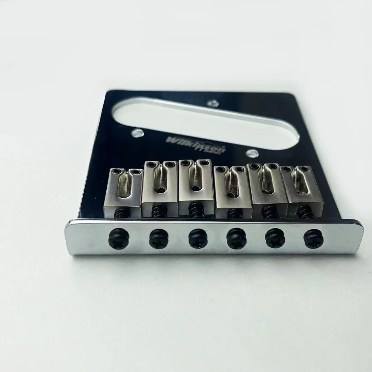 

Wilkinson Modern Bridge 52.5mm (2-1/16 In) 6 Saddle Chrome Yue Yun Music Store WOT03