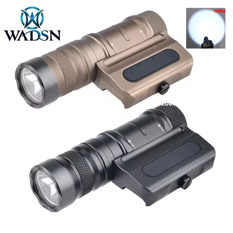 WADSN Tactical OWL Flashlight Powerful 1500lumens Optimized Hunting Weapon Light Airsoft Metal CNC Fit 20mm Rail Hunting Gun