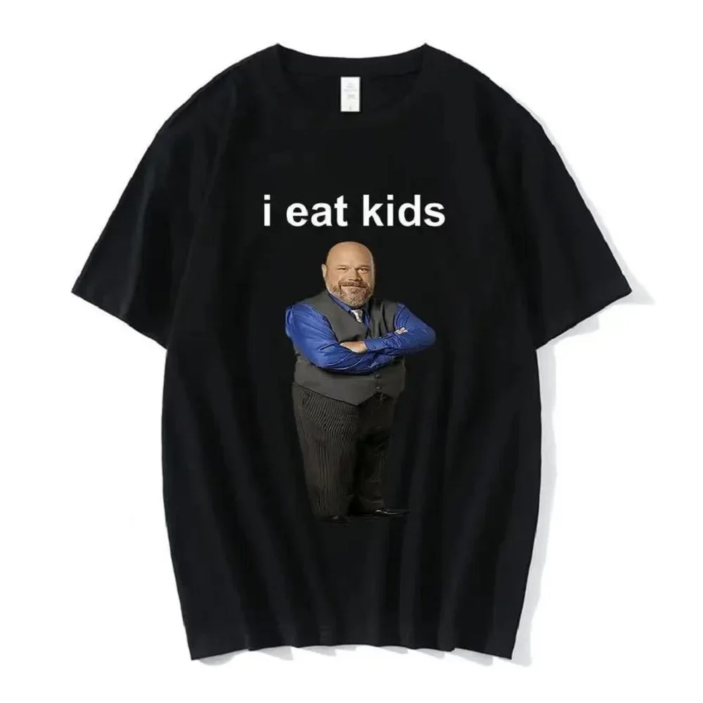 heavyweight Informal Funny Graphic Eats Kids Printed  Summer Fashion Short Sleeve Unisex -shirt Plus Size O-Neck Cotton Men Tops