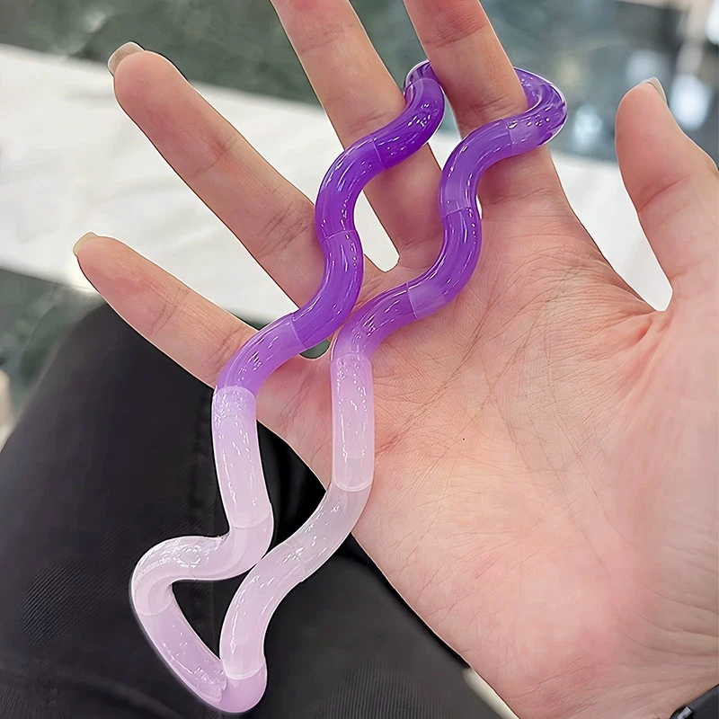Verformbares Verwickeltes Seil Fidget-Spielzeug, Entsperrbares Drehknoten-Spielzeug zur Stress- und Angstlinderung, Schreibtisch-Dekoration, Lustiges Partygeschenk für Erwachsene – Detail 4