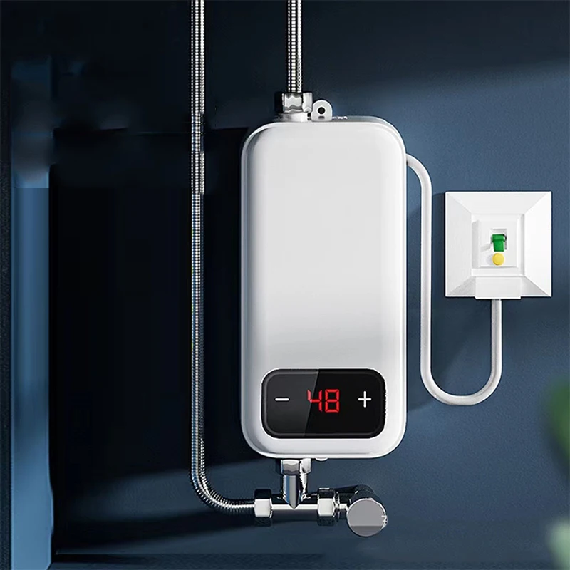 3300W Durchlauferhitzer Tragbare Elektrische Heizungen für Badezimmer Heißer Wasser Dusche und Home Küche Heizung 220V