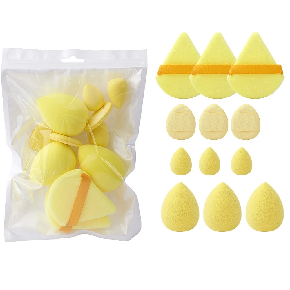Professional Makeup Sponge Set Non Absorbent Latex Free Sponge Powder Puff Dual Use Wet Dry for Foundation Blending Daily Use