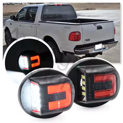 2PCS OLED License Number Plate Light Lamp For Ford F-100 F-150 F-250 F-250HD F-350 Explorer Ranger Lincoln Mark LT rear tail