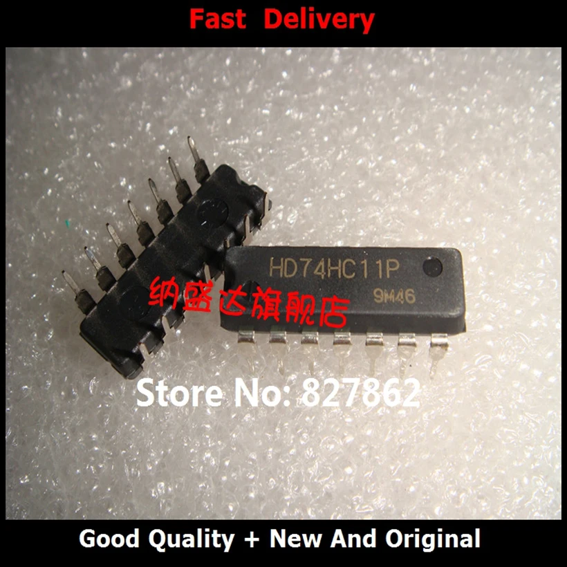 Free Shipping 100% New And Original Nasiont HD74HC11P 74HC11 DIP