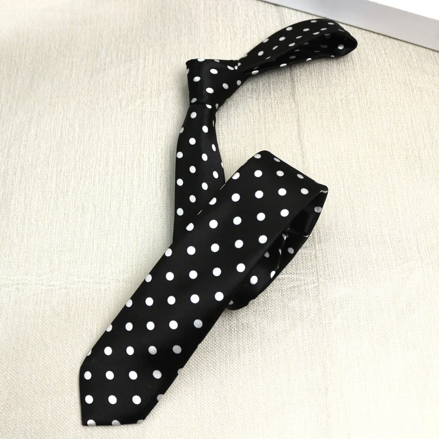 Black and White Striped Tie Leopard Print 5CM Narrow Tie for Boys and Girls Casual Daily Hand Tie Print Personalized Trendy Tie