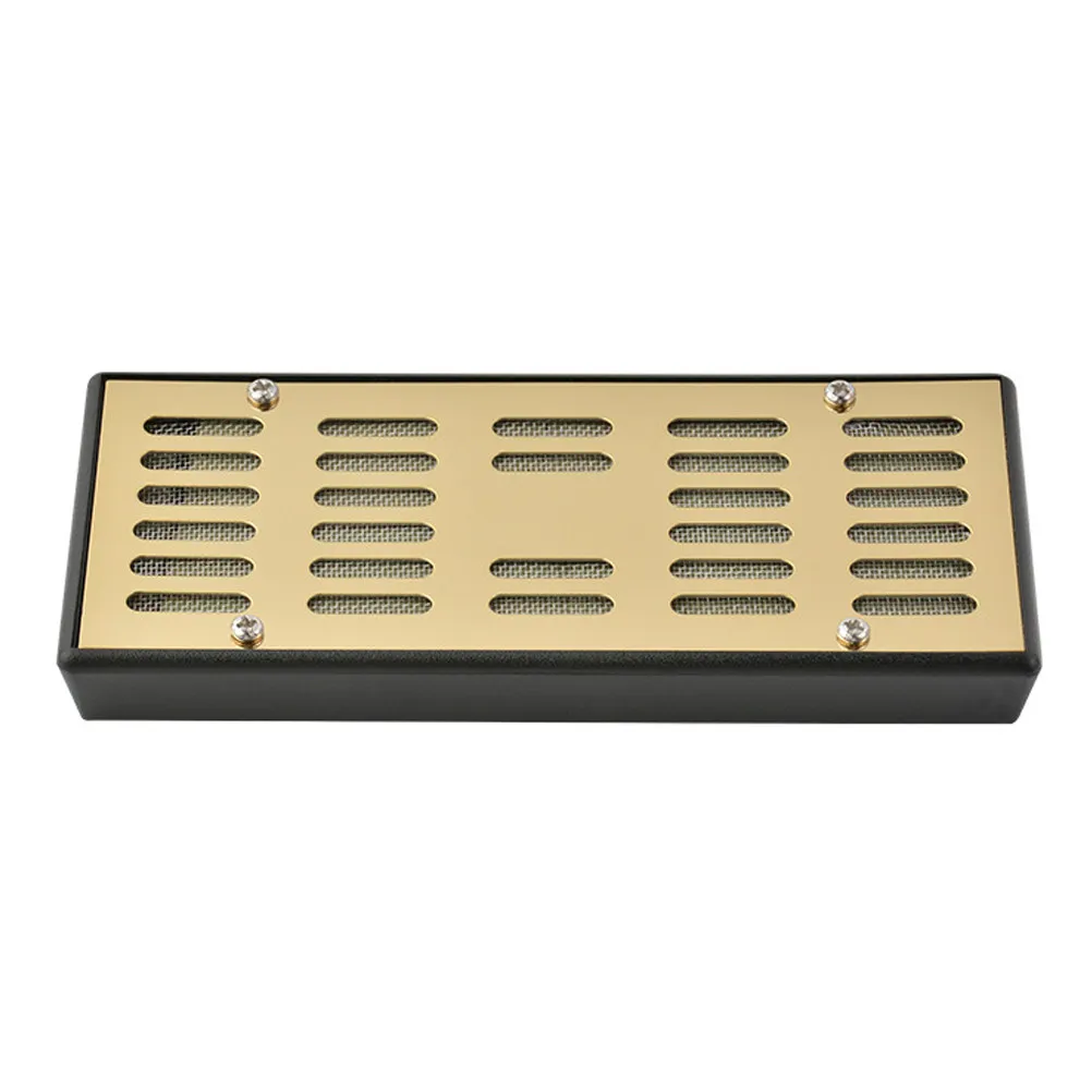 

Премиальный увлажнитель для сигар Goldtone: элегантный, прочный, металлический, с контролем влажности, для дома и путешествий, сохраняет вкус сигар