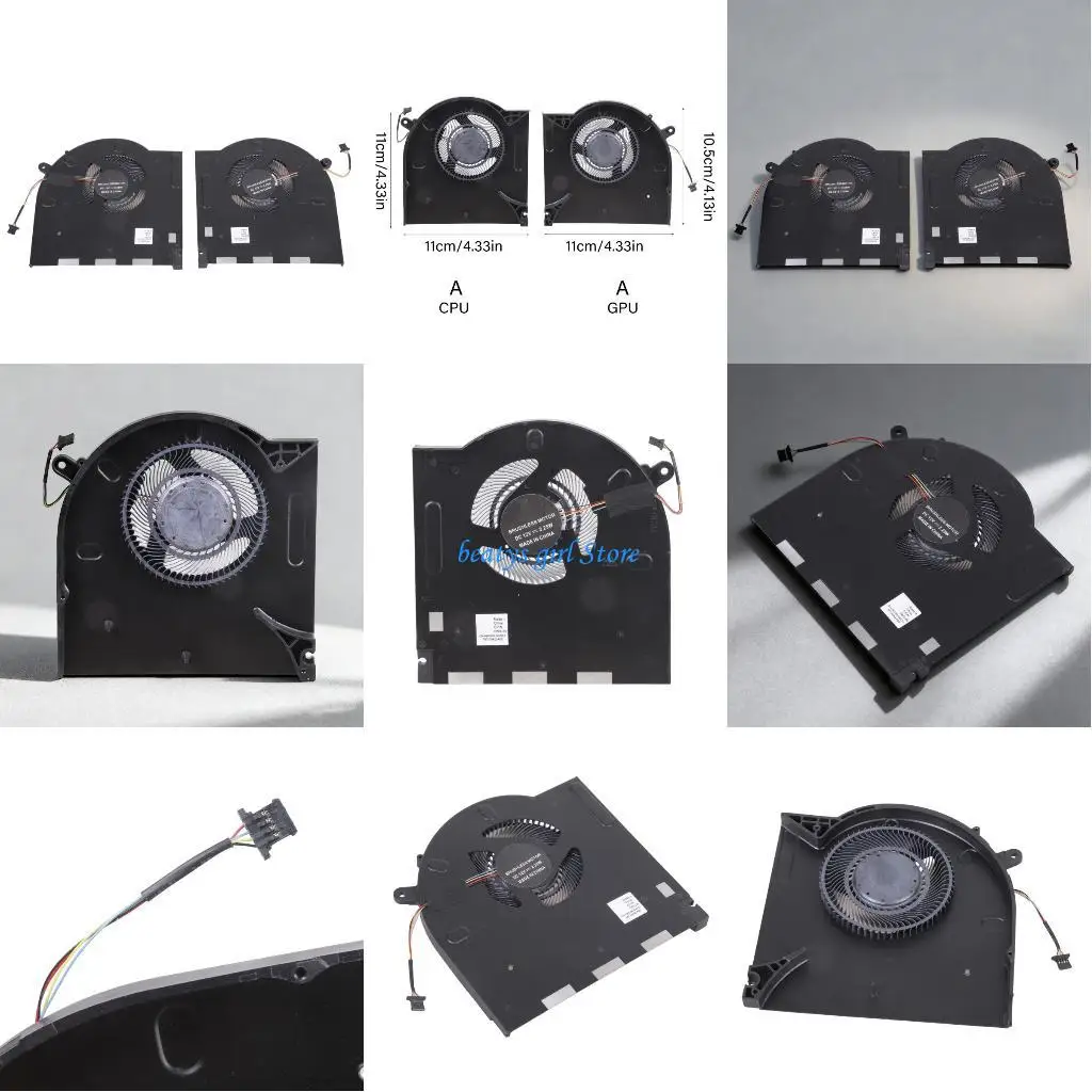 

C7AB CPU GPU Cooling Fan Heatsink For M17 12V Laptop Upgraded Heat Sink