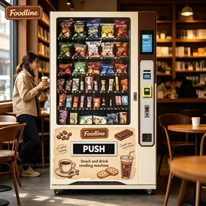 Foodline Heavy Duty Snack Drink Vending Machine Commercial Unmanned Vending Dispenser for Public Area