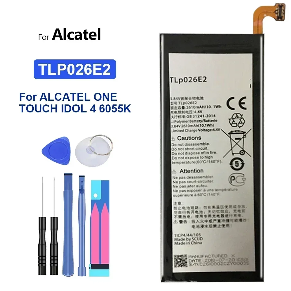 Mobile Phone Backup Battery TLp026E2 TLP030F1 TLP030F2 For Alcatel OneTouch idol 4 6055K 6055B/H/U/Y OT-6070/K/Y OT-6070O