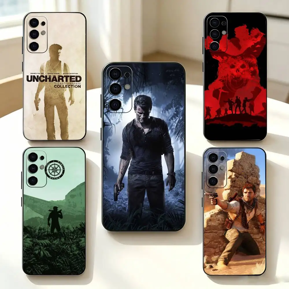Sic Parvis Game Magna Uncharted-d Phone Case For Samsung S25,S24,S21,S22,S23,S30,Ultra,S20,Plus,Fe,Soft Silicone Black Cover