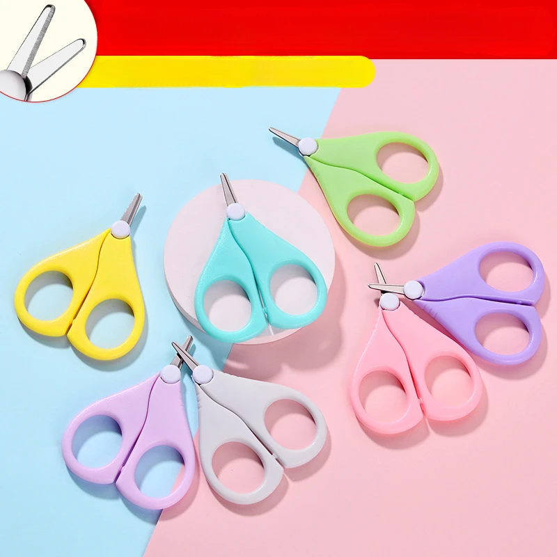 Children's Nail Scissors Newborn Baby Safety Nail Clippers Scissors Baby Nail Shell Shear Manicure Tool Baby Tools