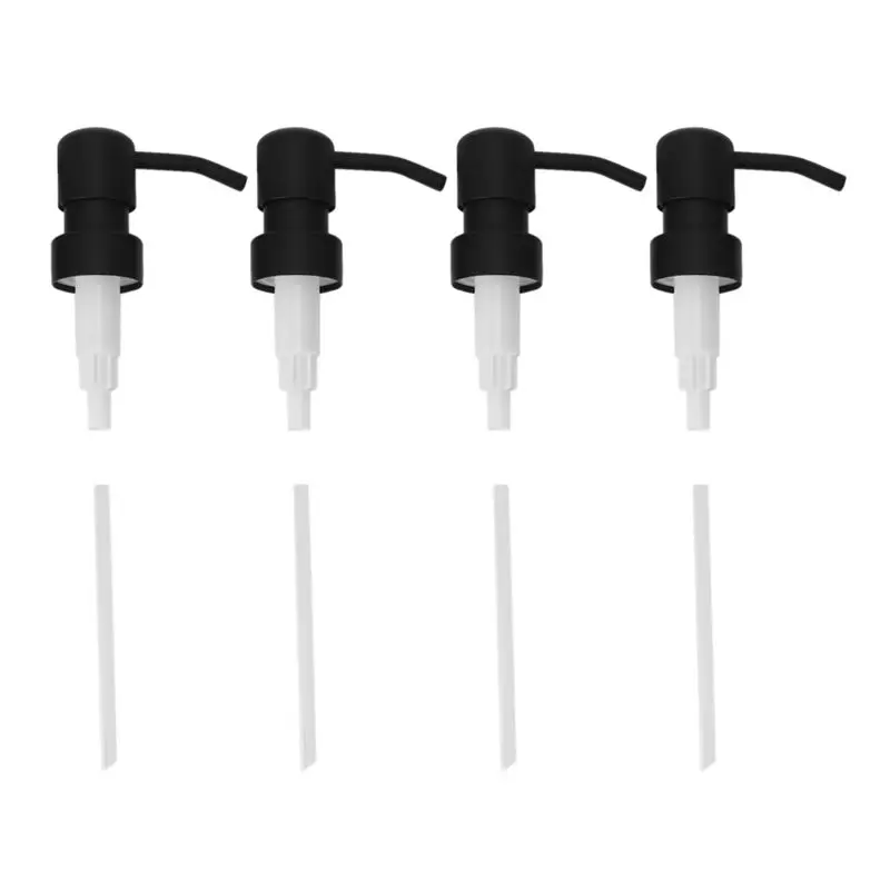 ab13-ソープディスペンサー用交換ポンプ、12個入り。防錆加工を施したステンレス製で、黒色の金属コーティングが施されており、一般的な8オンス-16オンスの容器に適合します。