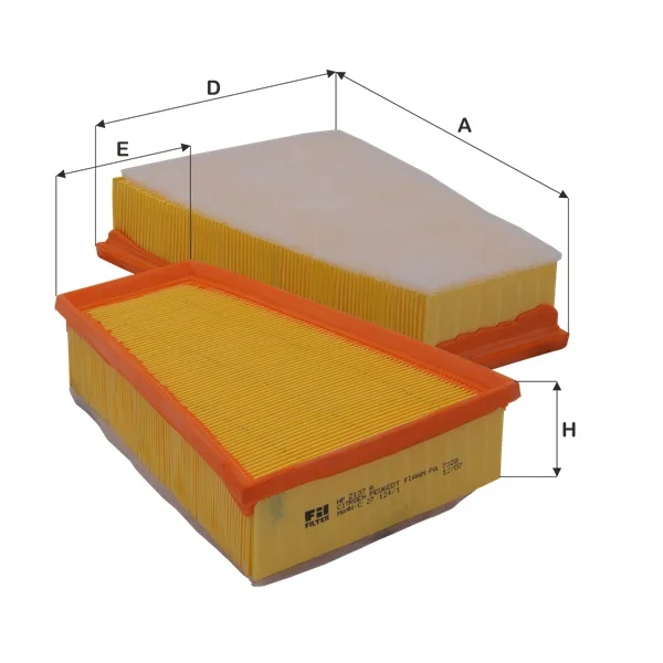 Store code: HP2137A for air filter PARTNER BERLINGO (01 03) P306 YM XSARA DW10TD (2,0 HDI 8V) SUNGERLI