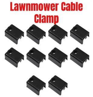 Black Cable Clamp for Mountfield HP42R Roller Lawnmower 322551640/0 OEM Equivalent to 411035 Rubber 2 5 or 10 pcs